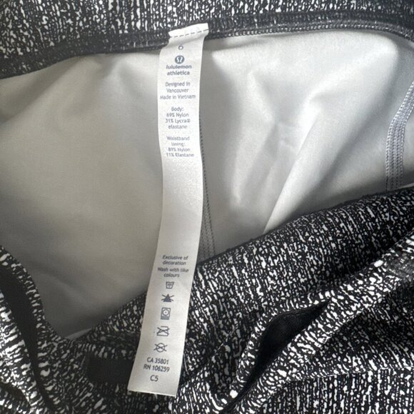 Lululemon Tight Stuff Tight II 25” Reflective Scallop Alpine W5AN2S, Sz 6, 7/8 - Picture 12 of 12